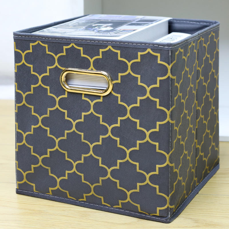 Lanterne grise plaquée or sans couvercle (boucle en métal doré)