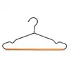 LEEKING Household laundry with wooden strip hanger saves space wholesale wire anti-slip hanger