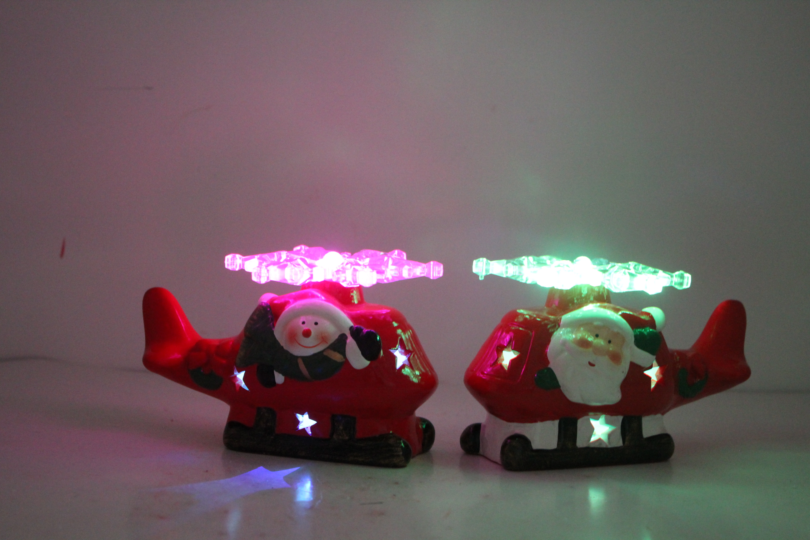Christmas Santa Sitting Red Plane Decoration Figurine Classic Holiday Ornament gifts collection