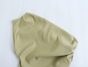 3 Colorwayソリッドカラーサイドプリーツワンショルダーデザインカジュアルタンクトップス女性用 - Product Image 4