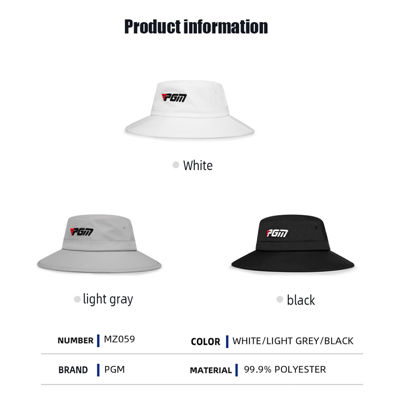 PGM MZ059 golf bucket hat manufacturers navy blue blank golf hat with