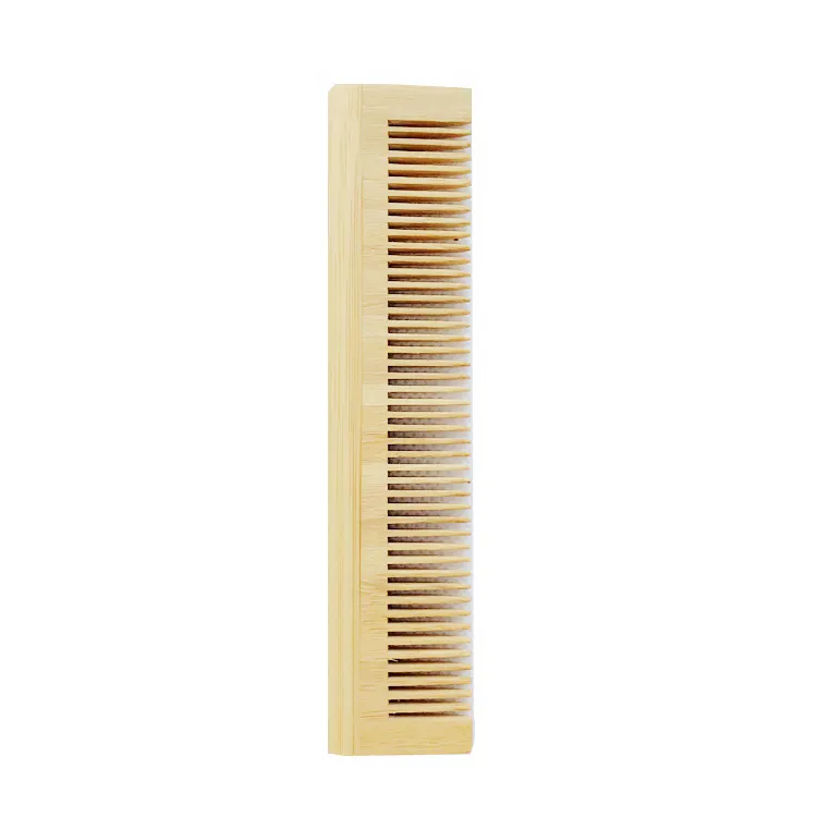 Juego de utensilios de hotel multifuncionales y reutilizables, cera natural, peine de bambú para pelo de barba de madera, venta al por mayor