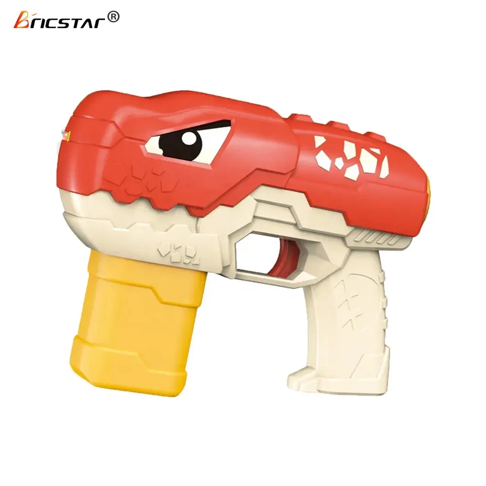 Bricstar nuevo producto al aire libre 7-8 metros rango niños juguetes pistola de agua completamente impermeable dibujos animados pistola de agua eléctrica juguete