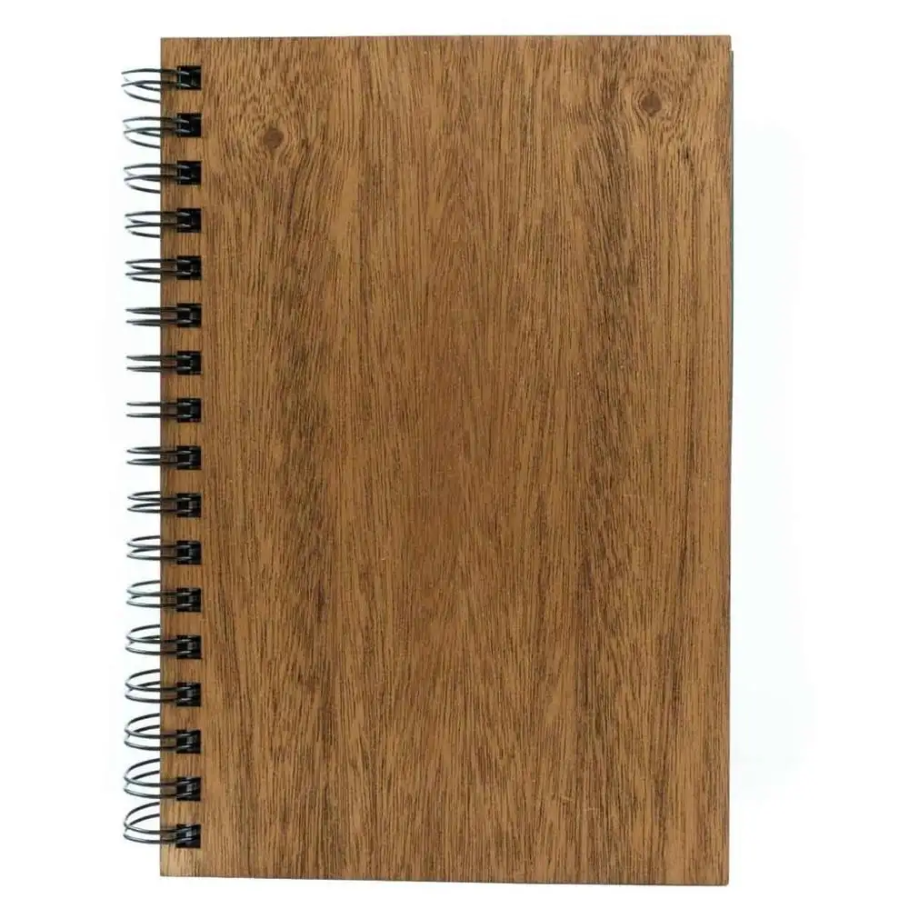 Umwelt freundliche recycelte benutzer definierte gedruckte dicke Spirale Holz druck Offset Papier Cover Notebook