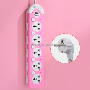 Fabricantes de interruptores eléctricos, enchufe europeo, tira de alimentación, toma de corriente Usb, toma de múltiples orificios con interruptor