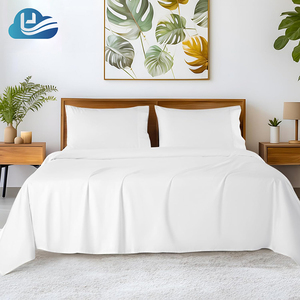 Cloudland Algodão Orgânico Califórnia King Bed Sheet Set Branco Bed Sheet Algodão Com Elástico e Fronhas