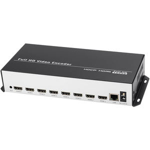 Unisheen 8 in 1 H.265 H.264 HDMI IP Video kodlayıcı 8 kanal canlı akış kodlayıcı HD enkoderler H265 - Product Image 1