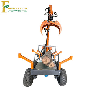 Hydraulische Holzkran ausrüstung Lader/Anhänger Benzin Diesel Elektrischer Kern Motor Log Splitter Log Grab Logging Trailer - Product Image 5