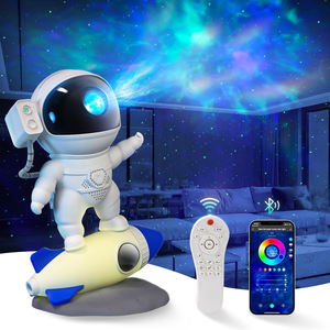 Roket astronot Galaxy lazer projektör yıldız gece lambası zamanlayıcı ve akıllı APP ve uzaktan bulutsusu alanı ile projektör ışık - Product Image 1