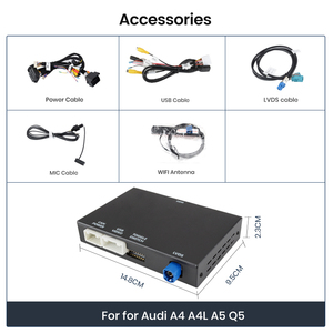 Junsun Wireless Carplay Android Auto Module Box for <strong>Audi</strong> A1 A4 A5 A6 A7 A8 Q3 Q5 Q7 2010-2018 RMC <strong>MMI</strong> <strong>3G</strong> OEM Screen Mirror Link - Product Image 6