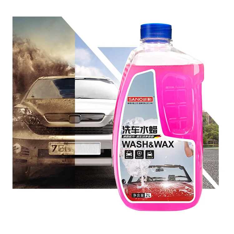 Vente en gros de shampooing d'entretien automobile naturel écologique de haute qualité concentré de mousse de neige shampooing de lavage de voiture cire de voiture