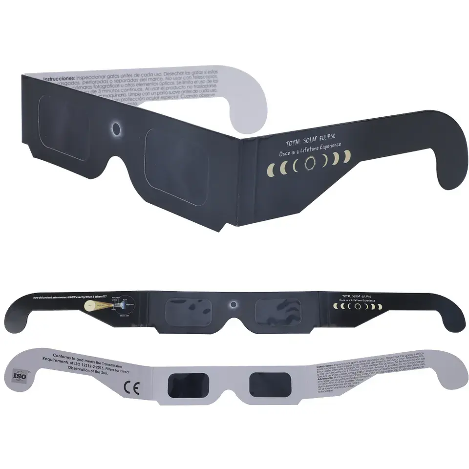 Gafas estereoscópicas de observación 3D de cine, tarjeta de papel desechable, gafas asequibles universales ligeras