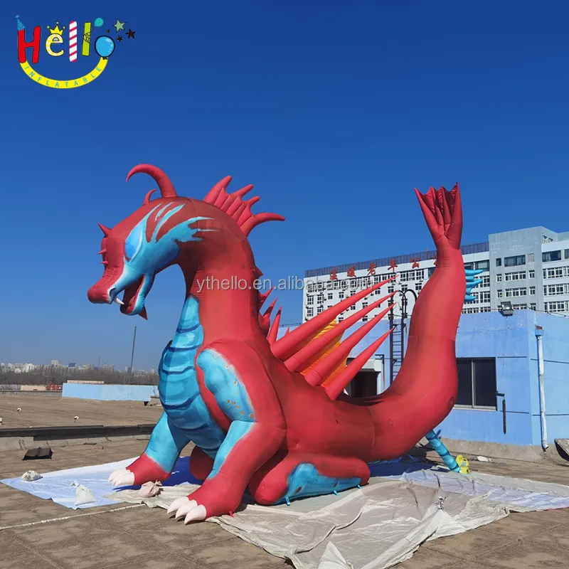 Animal inflable de dragón gigante, dragón inflable personalizado