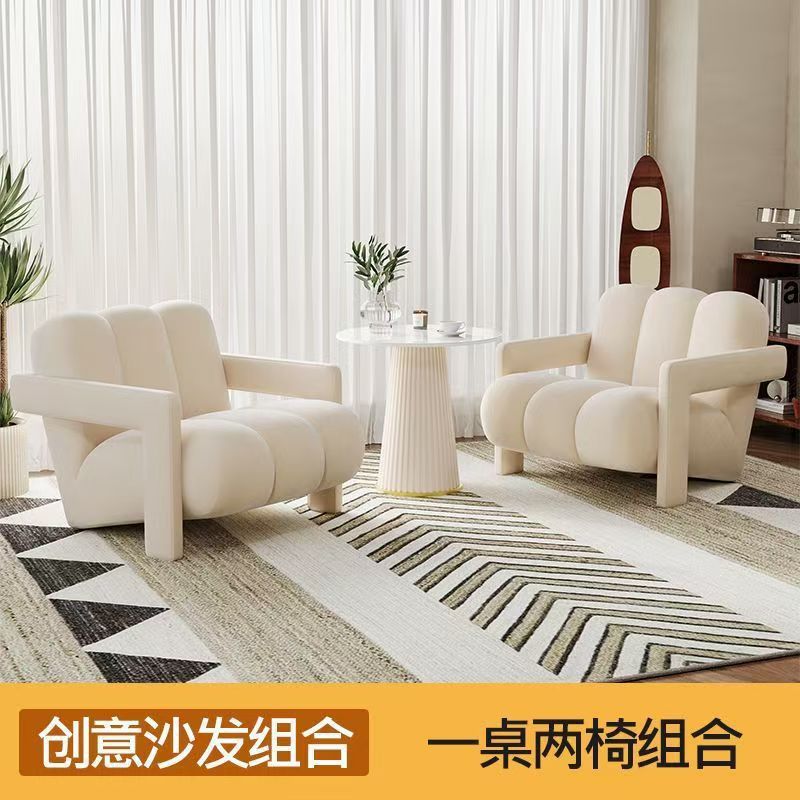 Off-white Dutch velvet side table *2