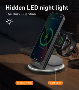 LDNIO WL0215W急速充電ステーション多機能54 3 in 1ワンホルダーiPhone用ワイヤレス電話充電器15 14 13 pro max - Product Image 6