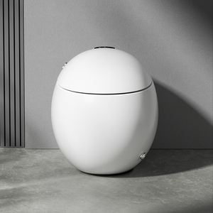 New Design Auto Induction Flushing Ceramic Intelligent Bowl Wc <strong>Bidet</strong> 220v S-trap Instant Heat Egg Shape P Trap Smart Toilet - Product Image 5