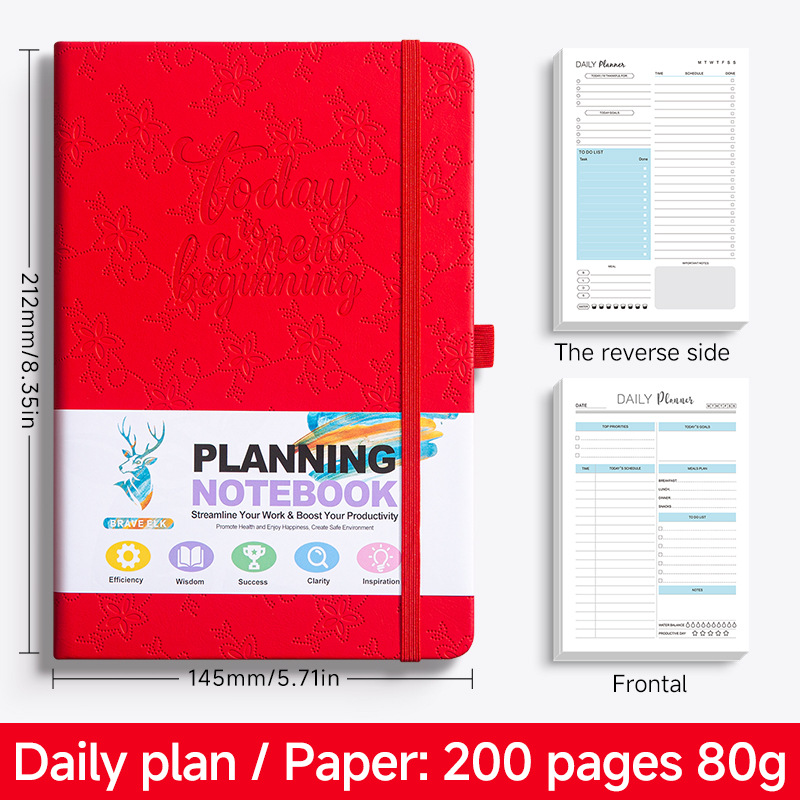 Plan quotidien rouge chinois