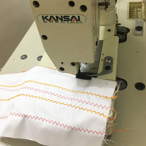 Japonya kullanılan KANSAI PX-302 zigzag DİKİŞ MAKİNESİ <span class=keywords><strong>2</strong></span> iğne çift zincir dikiş 4-point