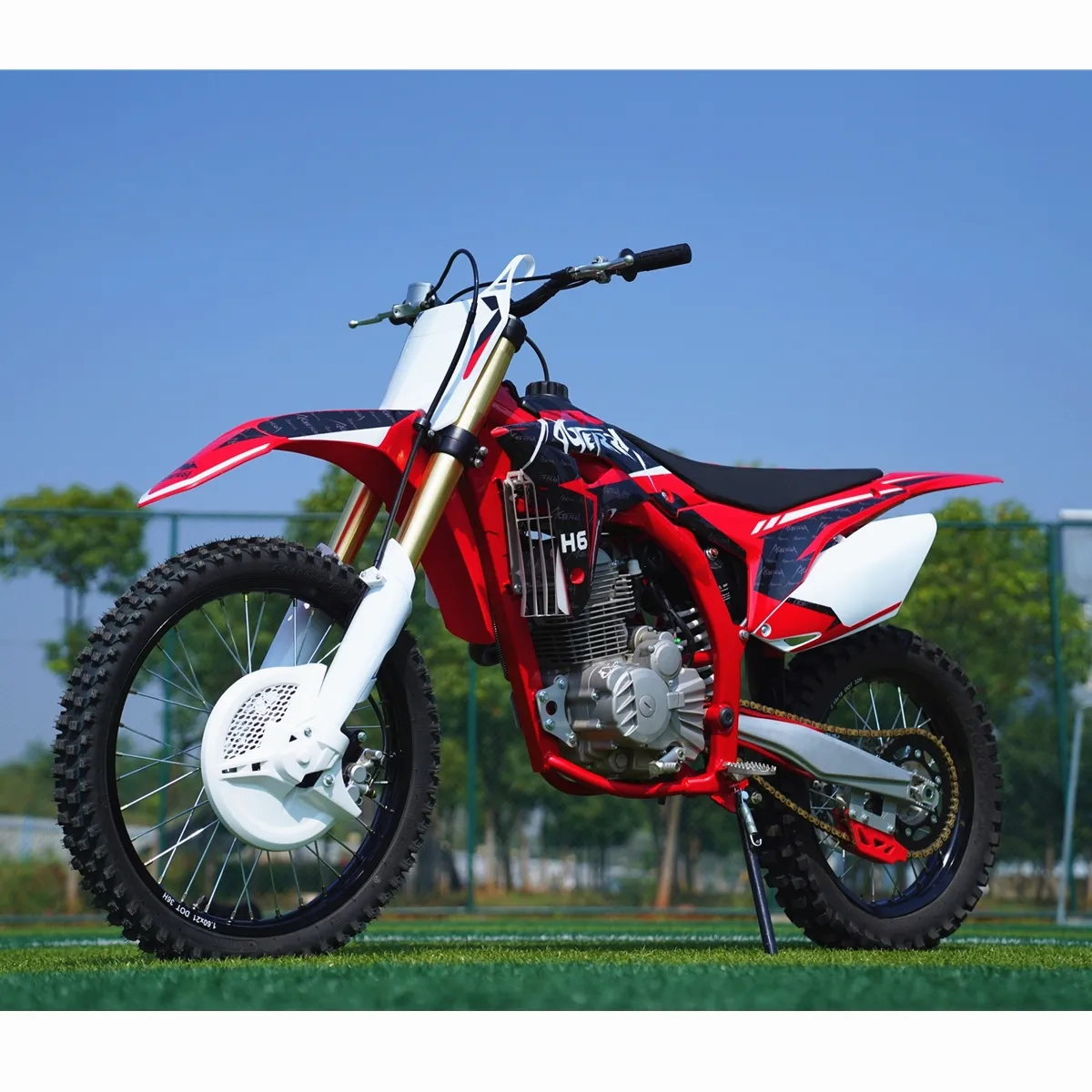 AJ1MOTO Hersteller H6 21/18 billige 250ccm Dirt bikes Offroad Sport Motorrad Gas Benzin Dirt Bike