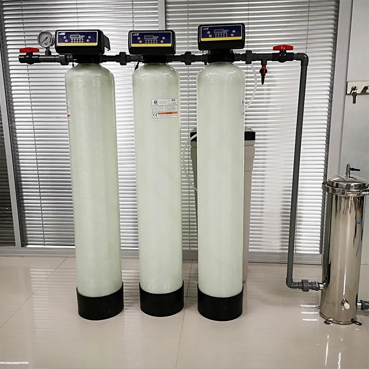 Manuel/automatique FRP réservoir filtre à sable filtre à charbon système d'adoucisseur d'eau