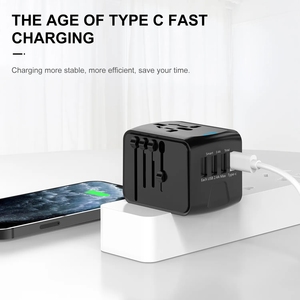 3 Usb ve bir tip C en çok satan ürünler ile 2025 şarj güç adaptörü evrensel seyahat şarj adaptörü abd İngiltere ab AU soket - Product Image 2