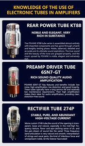 แอมพลิฟายเออร์หลอดสุญญากาศ KT88ระดับโลกสำหรับการฟังเพลงไฮไฟด้วยอินเตอร์เฟซที่เข้มข้นและการปรับแต่งเฉพาะตัว - Product Image 3