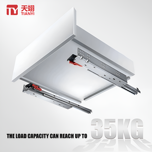 High Quality Push Open Soft Close Hidden Base Drawer <strong>Slides</strong> with Handle Drawer <strong>Guides</strong> - Product Image 5