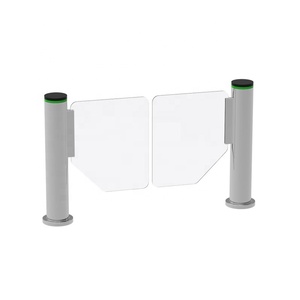 Hochs ichere zylindrische Speed Gate Swipe-Karte und Gesichts erkennung Drehkreuz tor für die Fußgänger zugangs kontrolle - Product Image 3