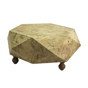 家居装饰客厅乡村实木侧茶几带腿 - Product Image 1