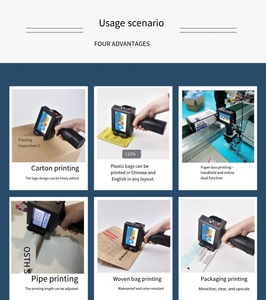 Handheld-Tinten strahl drucker, kleines Produktions datum, QR-Code, Barcode-Etikett, Chargen nummer, Verpackungs beutel, Flaschen codier maschine - Product Image 3