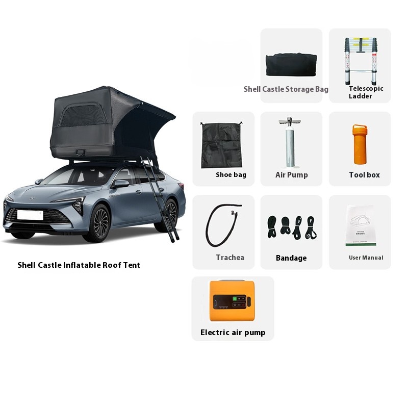 Roof tent + electric air pump
