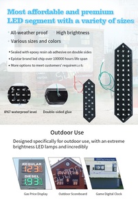 Shenzhen Produttore di 16 Pin 2 Cifre 7 Segmenti LED Display Module per LED Quadro di Valutazione - Product Image 6