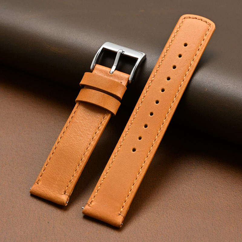 Retro Light Brown+ Silver buckle
