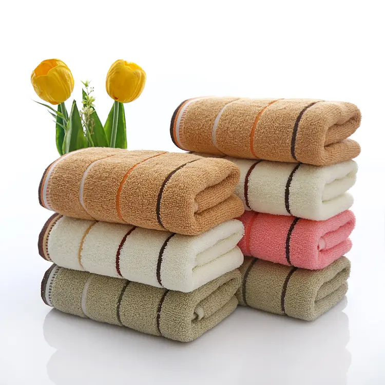 Wholesale Highly Absorbent Spa Yoga Pool Salon Beauty Luxury 100% Cotton Face Hand Towel