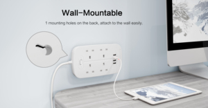 Recién llegado, enchufe de extensión de alimentación de salida UK de 4 vías multifunción con enchufe UK - Product Image 6