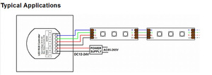 Nuovo disegno DC12-24V 86 tipo di parete di Rgb ha condotto il regolatore regolatore di luce a led rohs regolatore di tocco led di garanzia - Product Image 6