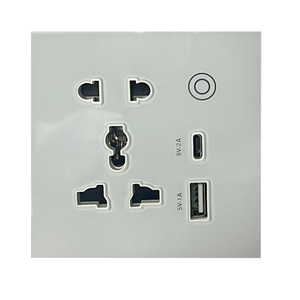 Presa a muro intelligente universale con ricarica rapida USB + C Tuya Google Home Alexa supportata spina UK tipo presa a muro WIFI