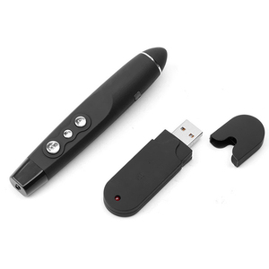 Wireless Power Point Presenter Laserpointer mit roten Laserpointern Stift RF Fernbedienung USB Powerpoint PPT Präsentation spunkt - Product Image 1