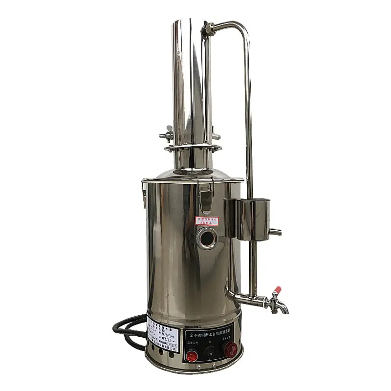 Dispensador de agua destilada de acero inoxidable, 5 litros, 10 litros, 20 litros