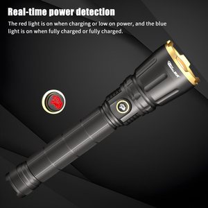 Không thấm nước 6000 lumens đèn pin chiến thuật potente de Mano với zoom dẫn bóng đèn và cơ thể nhôm USB sạc 3.7V khẩn cấp - Product Image 6