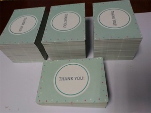 Customized Product Inset Thank You Cards After-sales Review Information Card