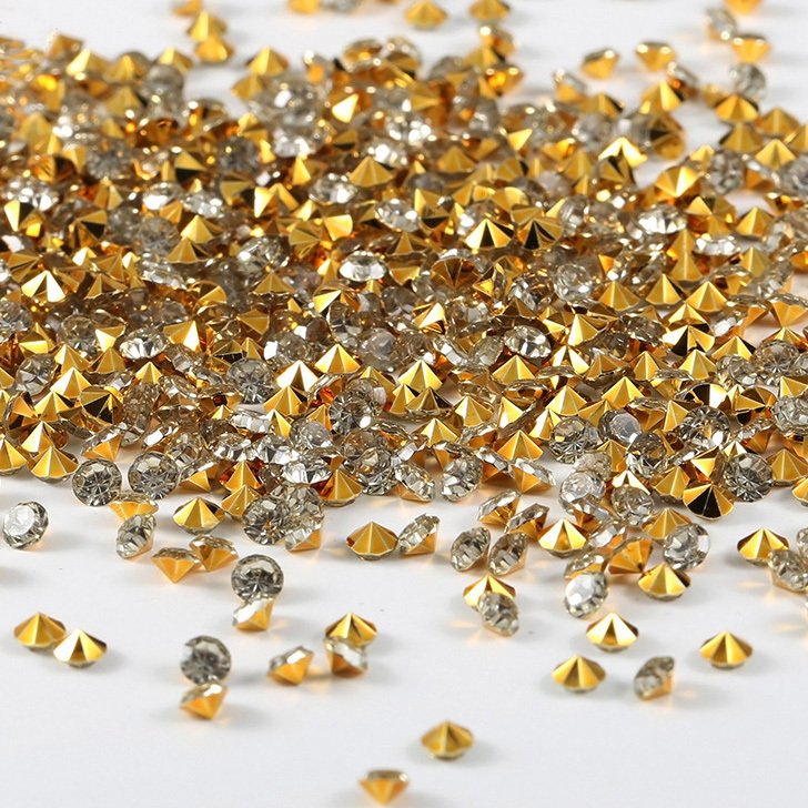 Dorso de cristal dorado