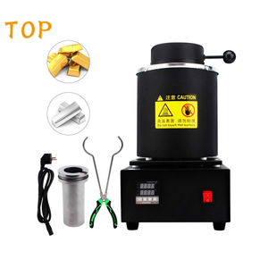 TOP 1/2/3kg 2000F Mini Digital Electric Gold Melting Furnace Tin Silver <strong>Copper</strong> Aluminium Melting Furnace With Graphite <strong>Crucible</strong> - Product Image 1
