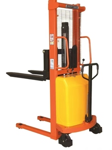 Electric Stacker Semi-electric Stacker Lift <strong>Pallet</strong> Forklift 1 Ton 1.5 Tons 2 TonsVehicle <strong>Loading</strong> and <strong>Unloading</strong> Tools - Product Image 2