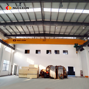 เครนสะพานคานเดี่ยวแบบ10ton 5ton LDA Type 2T ในคลังสินค้าด้านนอก/ด้านในสำหรับการขนถ่ายและวัสดุที่ใช้ในการยก