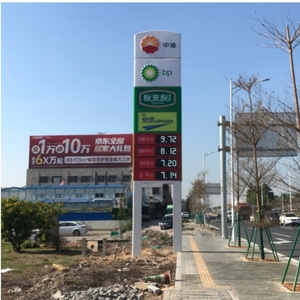 Benutzer definierte programmier bare digitale Temperatur anzeige LED Tankstelle Benzin Preis anzeige