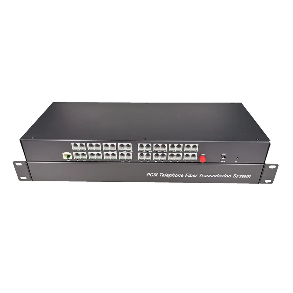 Voice Fxs/fxo Fiber Multiplexer 32 Rj11 Ports Phone Line Over Fiber Converter Rj11 Telephone Line To Fiber Optic Media Converter