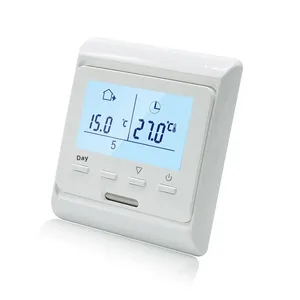 7日間ウィークリープログラミングLCDサーモスタット電気床暖房システム16Aデュアル温度デュアルコントロール230Vボタンタイプモデル - Product Image 1