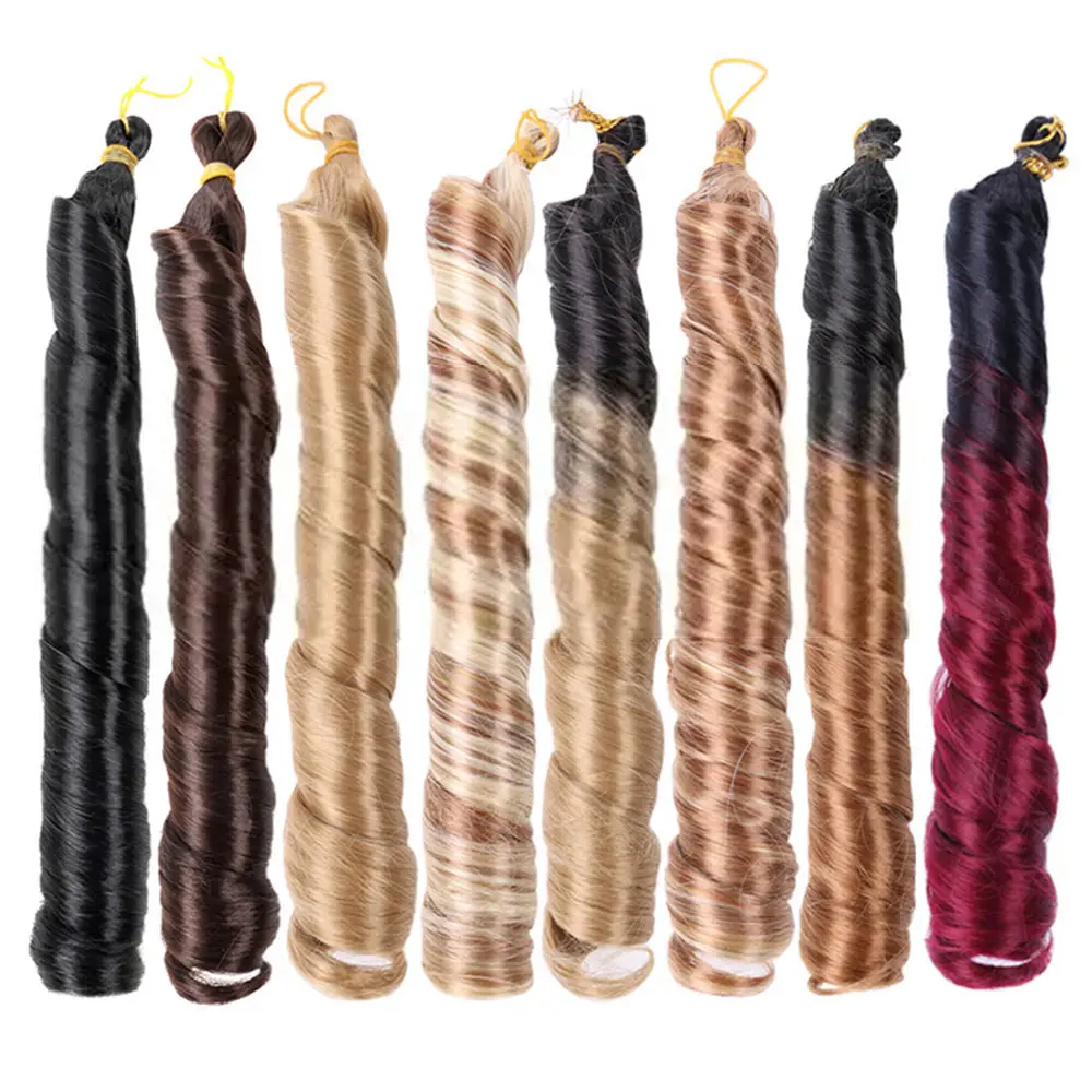 New European and American Chemical Fiber Wig Loose Wave Crochet Synthetic Hair Extensions Crochet Hair Braids