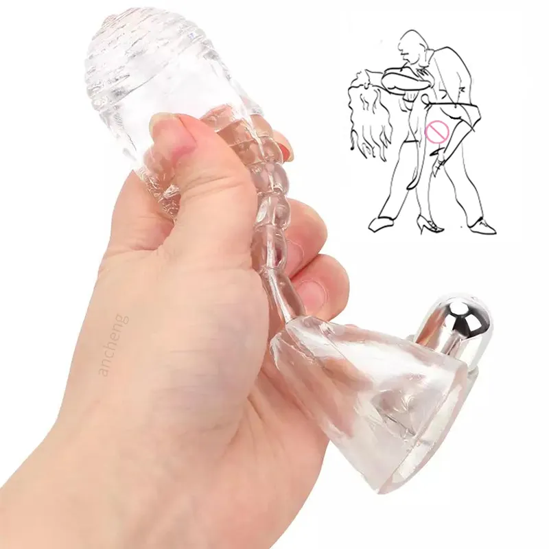 Preservativo del pene del TPE del commestibile di vendita caldo con lo stimolatore del clitoride del vibratore giocattoli riutilizzabili del sesso del preservativo per l'eiaculazione ritardata del pene